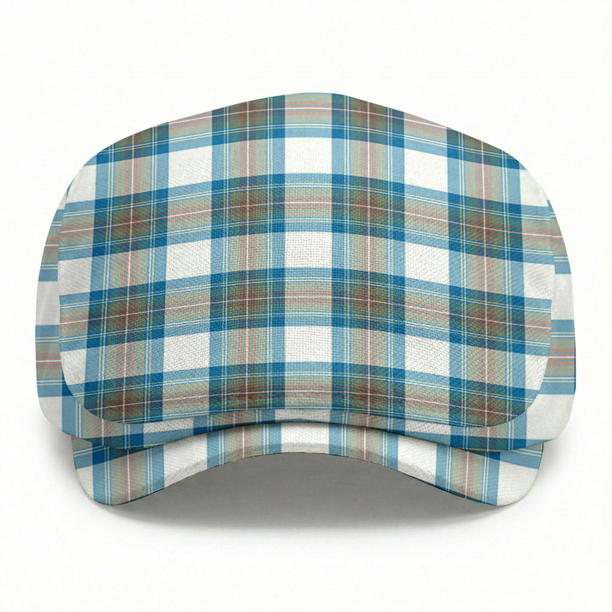 Stewart Muted Blue Tartan Flat Caps