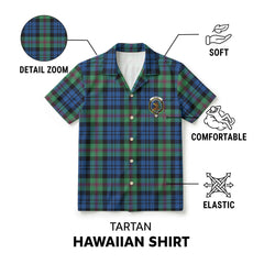 Baird Ancient Tartan Crest Hawaiian Shirt