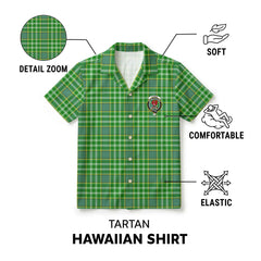 Currie Tartan Crest Hawaiian Shirt
