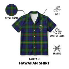 MacEwan Modern Tartan Crest Hawaiian Shirt