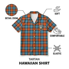 MacLachlan Ancient Tartan Crest Hawaiian Shirt