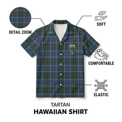 McInnes Modern Tartan Crest Hawaiian Shirt