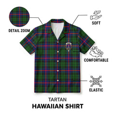 Morrison Modern Tartan Crest Hawaiian Shirt