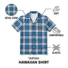 Roberton Tartan Crest Hawaiian Shirt