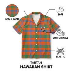 Ross Ancient Tartan Crest Hawaiian Shirt