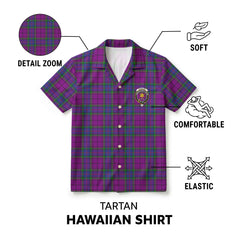 Wardlaw Modern Tartan Crest Hawaiian Shirt