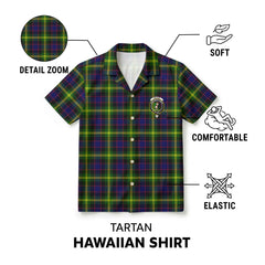 Watson Modern Tartan Crest Hawaiian Shirt