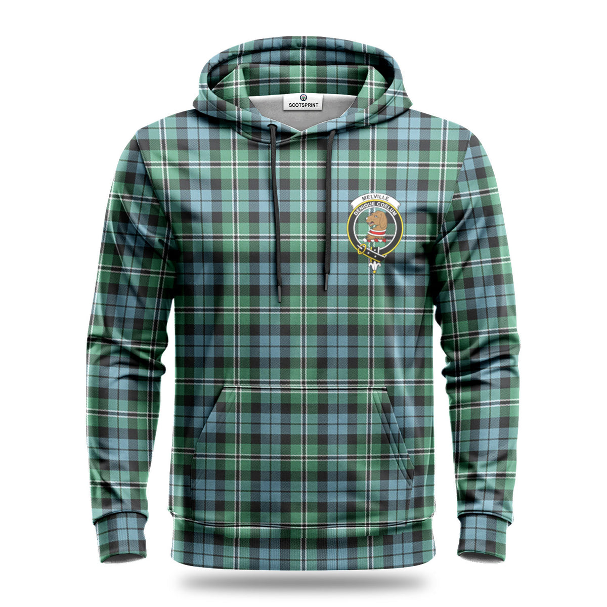 Melville Tartan Crest Hoodie