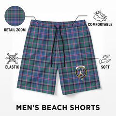 Cooper Ancient Tartan Crest Men's Beach Shorts