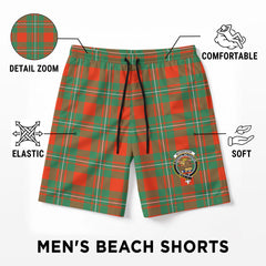 McGregor Ancient Tartan Crest Men's Beach Shorts