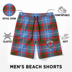 Pentland Tartan Crest Men's Beach Shorts