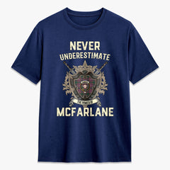 McFarlane Hunting Modern Tartan Crest 2D T-shirt - Never Underestimate Style