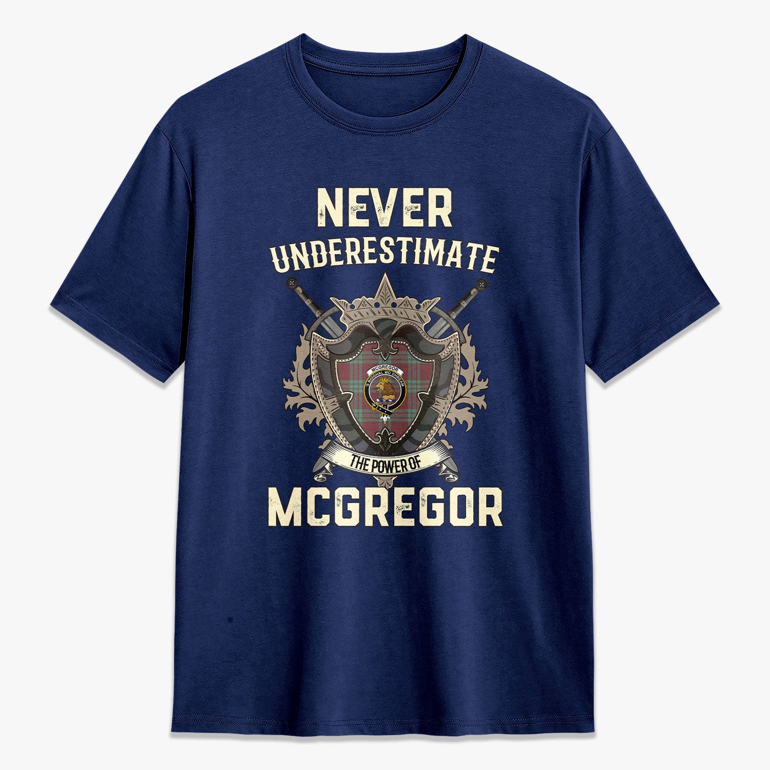McGregor Hunting Ancient Tartan Crest 2D T-shirt - Never Underestimate Style
