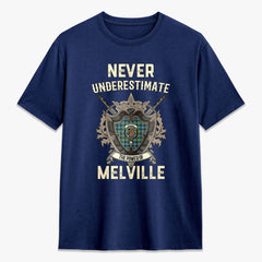 Melville Tartan Crest 2D T-shirt - Never Underestimate Style