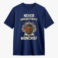 Moncrief Tartan Crest 2D T-shirt - Never Underestimate Style