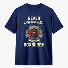 Roxburgh District Tartan Crest 2D T-shirt - Never Underestimate Style