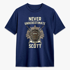 Scott Brown Ancient Tartan Crest 2D T-shirt - Never Underestimate Style