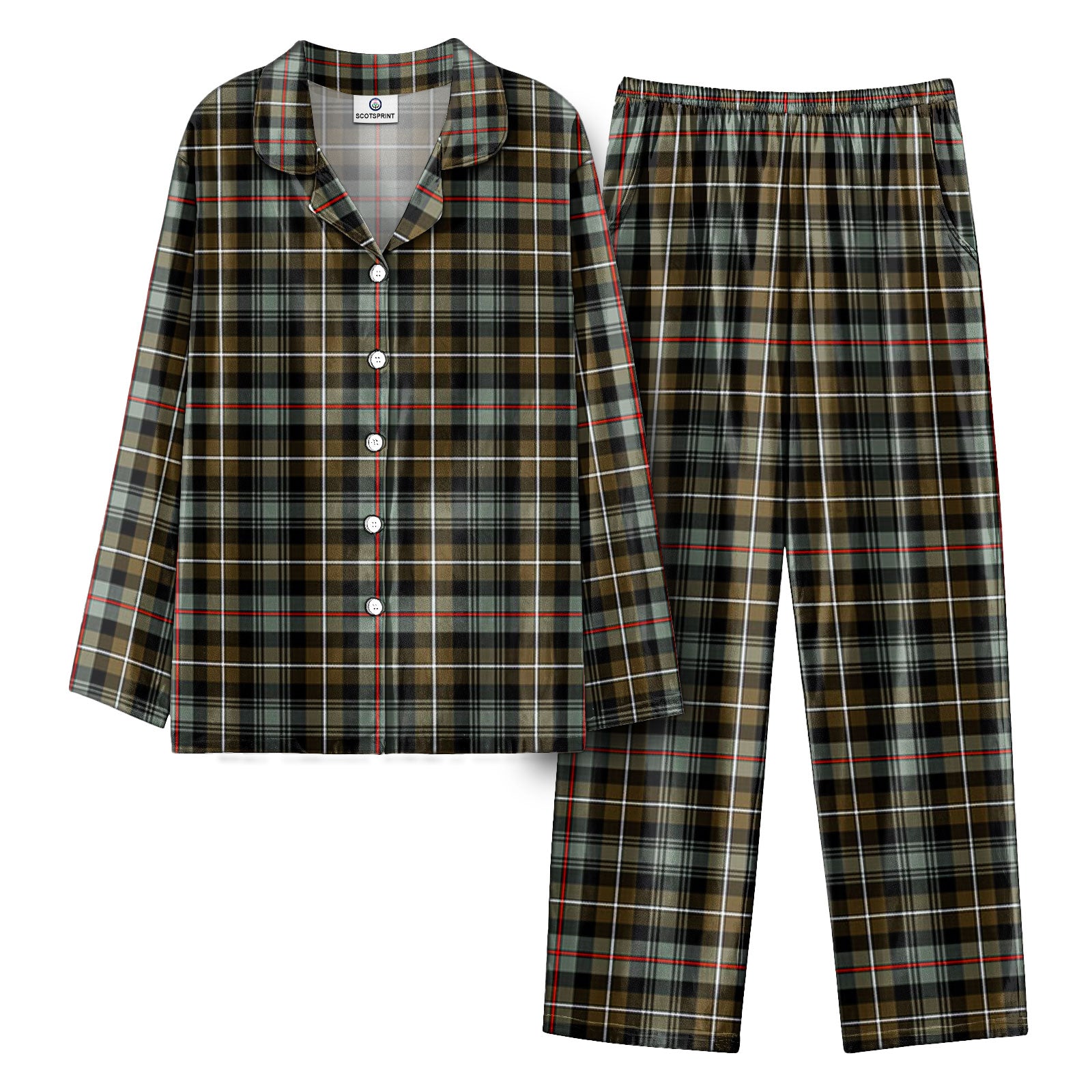 MacKenzie Weathered Tartan Pajama Set