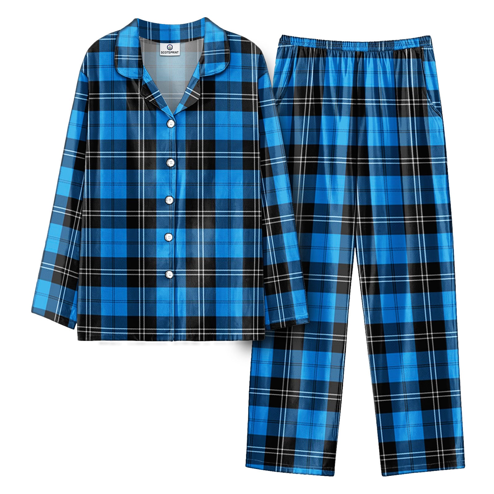 Ramsay Blue Ancient Tartan Pajama Set