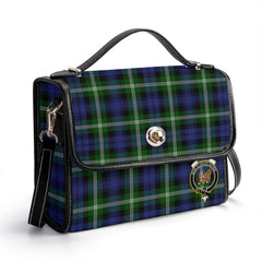 Baillie Modern Tartan Crest Satchel Bag