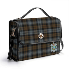 Black Watch Weathered Tartan Crest Satchel Bag