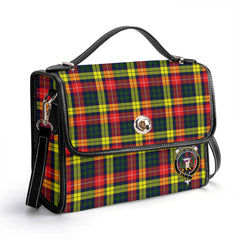 Buchanan Modern Tartan Crest Satchel Bag