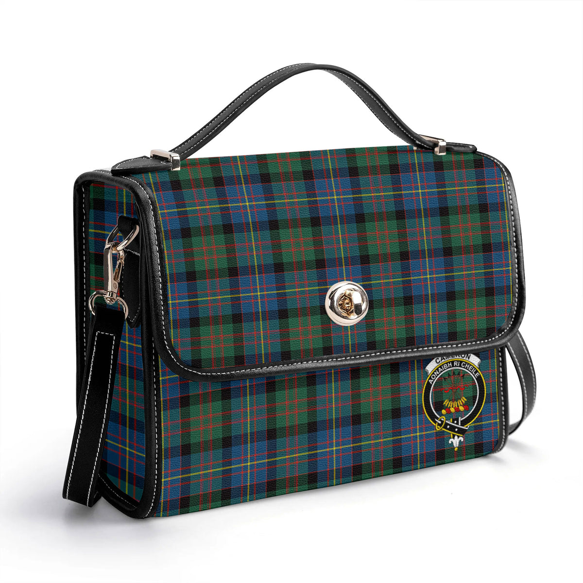 Cameron of Erracht Ancient Tartan Crest Satchel Bag