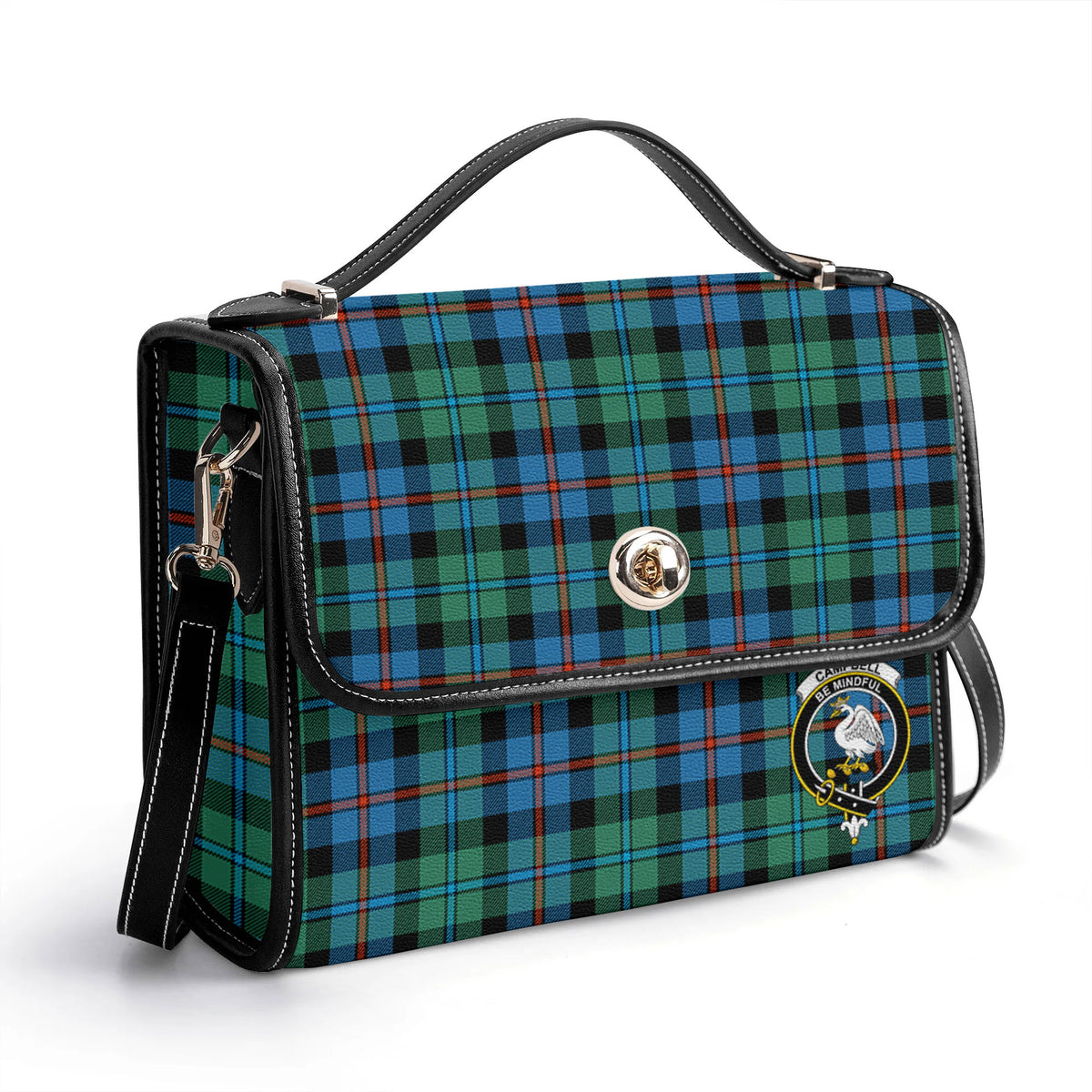 Campbell of Cawdor Ancient Tartan Crest Satchel Bag