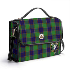 Colville Tartan Crest Satchel Bag