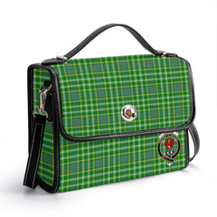 Currie Tartan Crest Satchel Bag