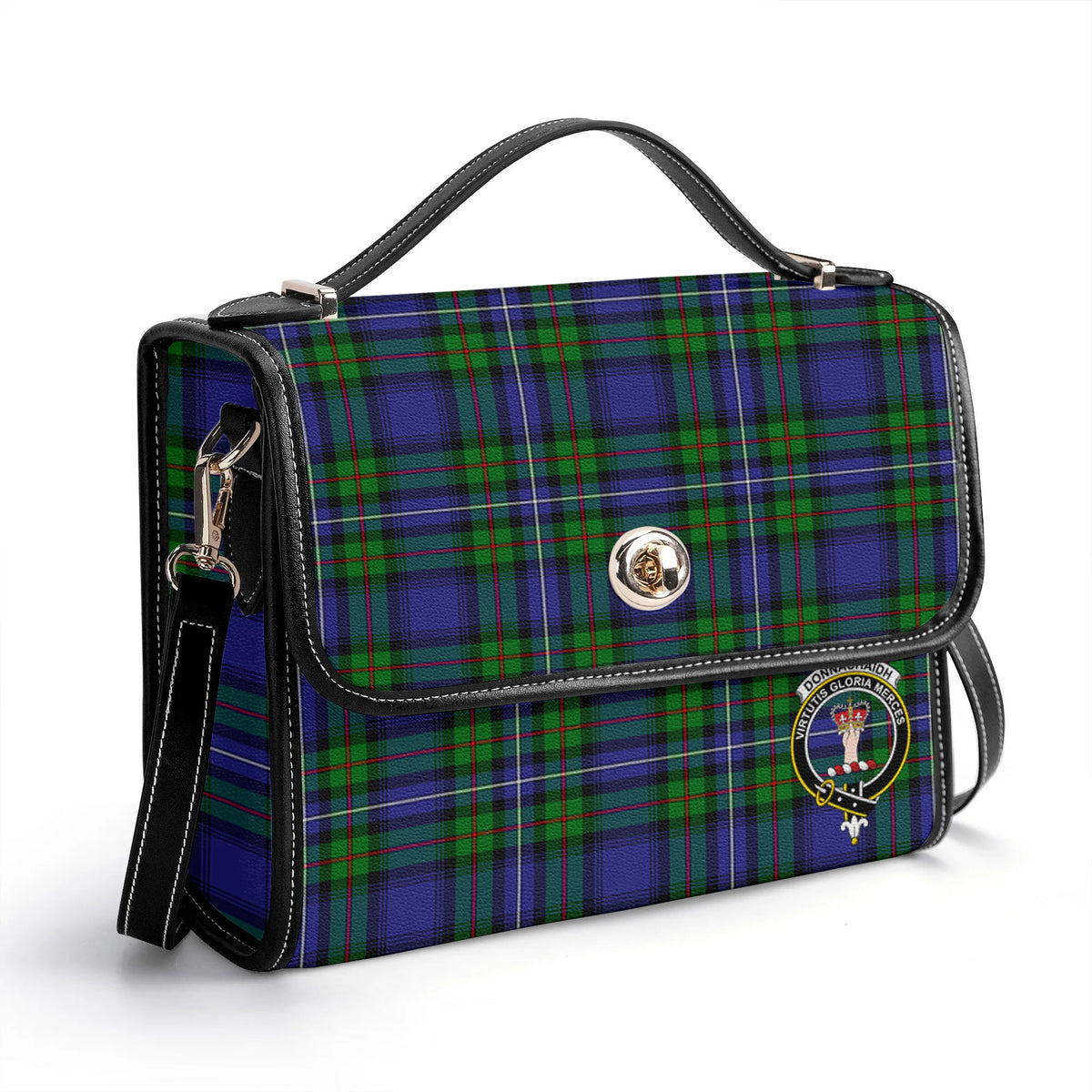 Donnachaidh Tartan Crest Satchel Bag
