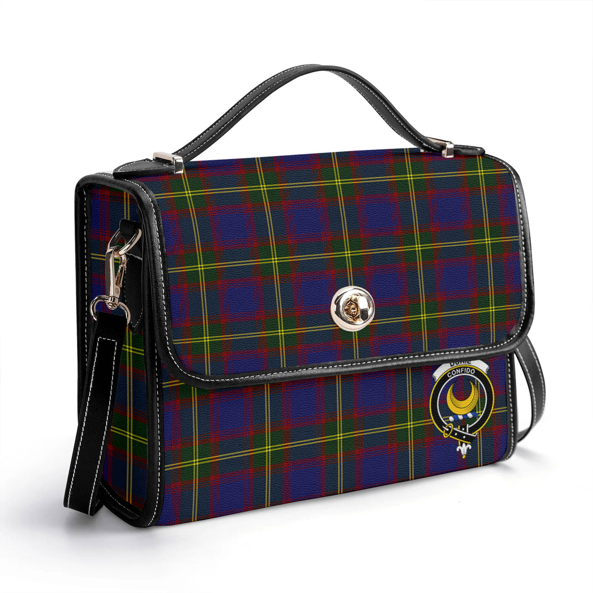 Durie Tartan Crest Satchel Bag