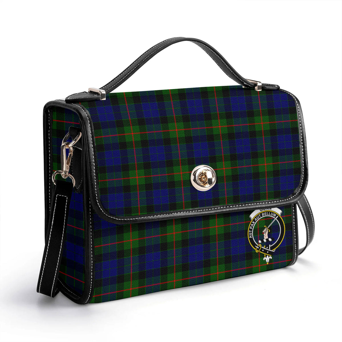 Gunn Modern Tartan Crest Satchel Bag