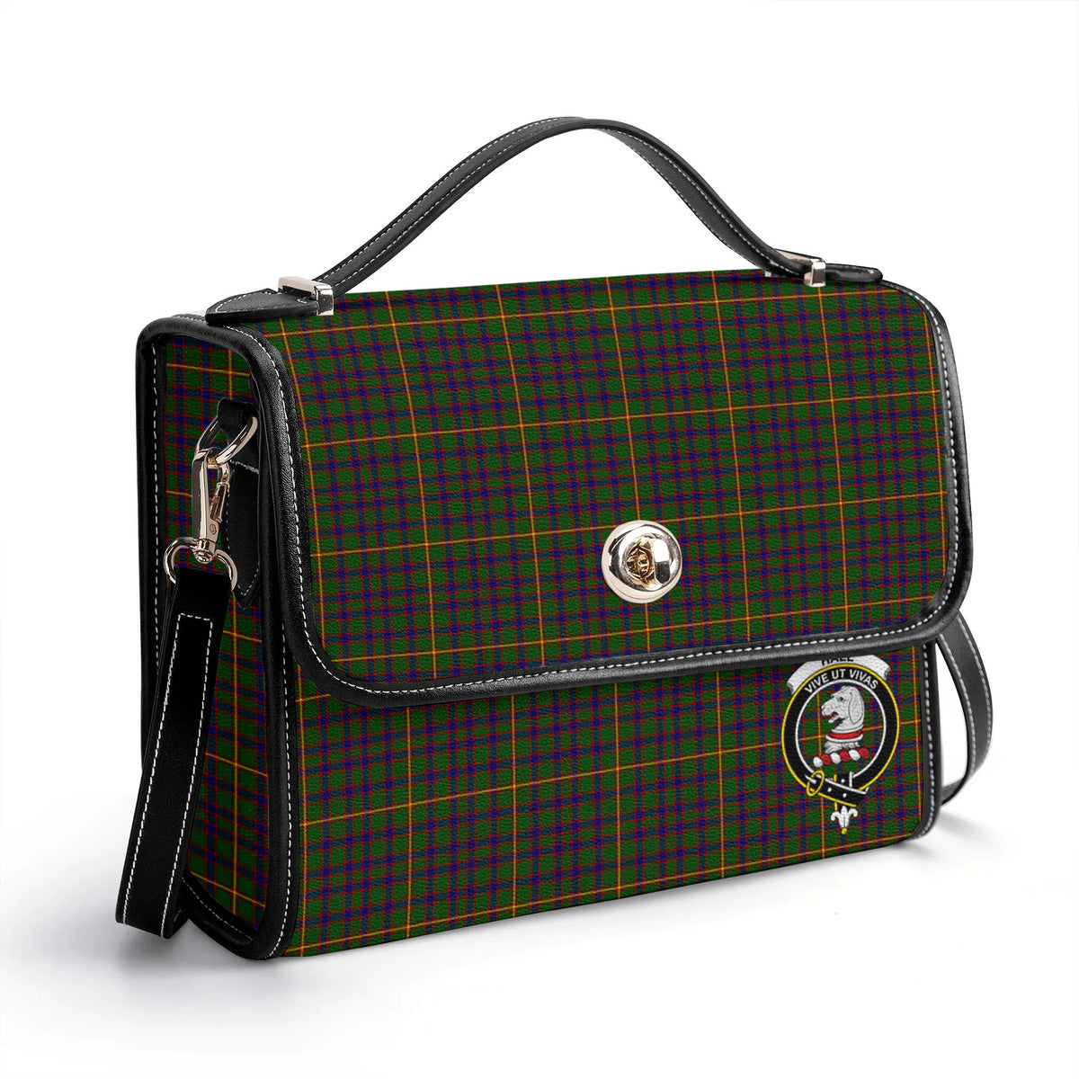 Hall Tartan Crest Satchel Bag