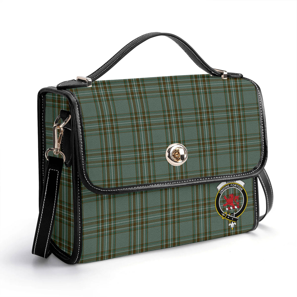 Kelly Dress Tartan Crest Satchel Bag