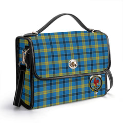Laing Tartan Crest Satchel Bag