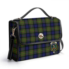 Laws Tartan Crest Satchel Bag