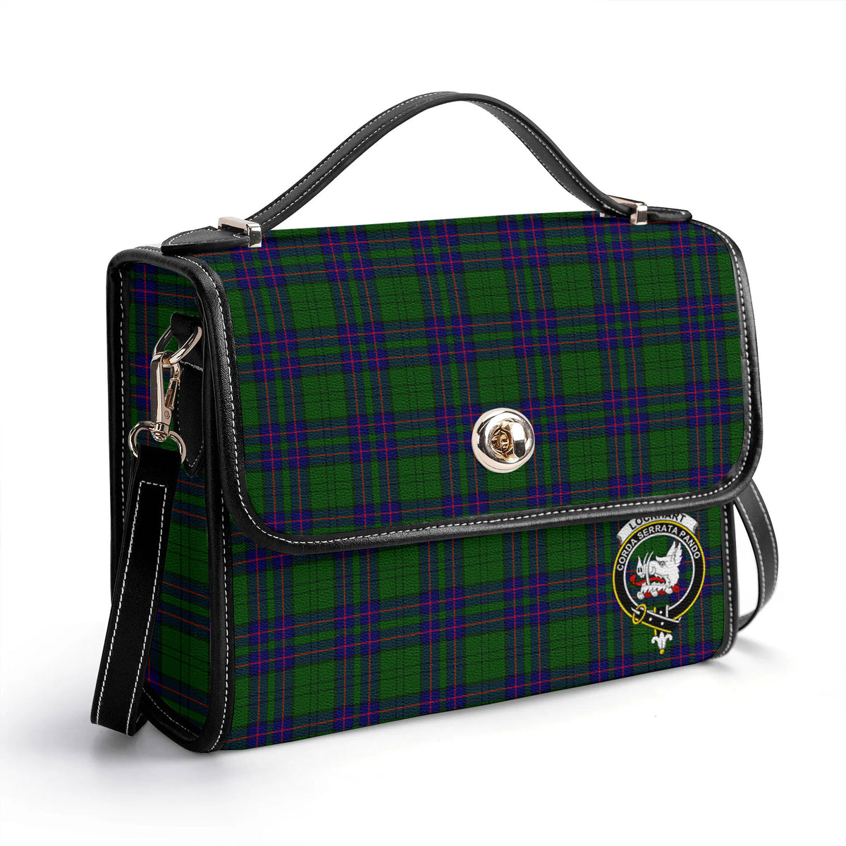 Lockhart Modern Tartan Crest Satchel Bag