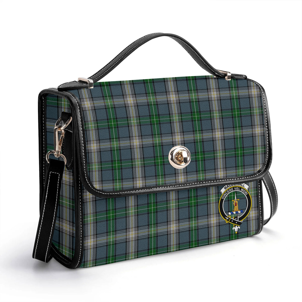 MacDowall Tartan Crest Satchel Bag