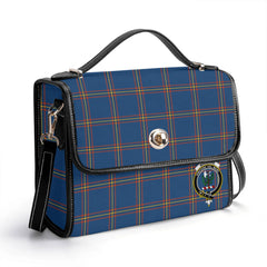 MacLaine of Loch Buie Hunting Ancient Tartan Crest Satchel Bag
