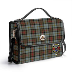 MacLeod of Harris Weathered Tartan Crest Satchel Bag