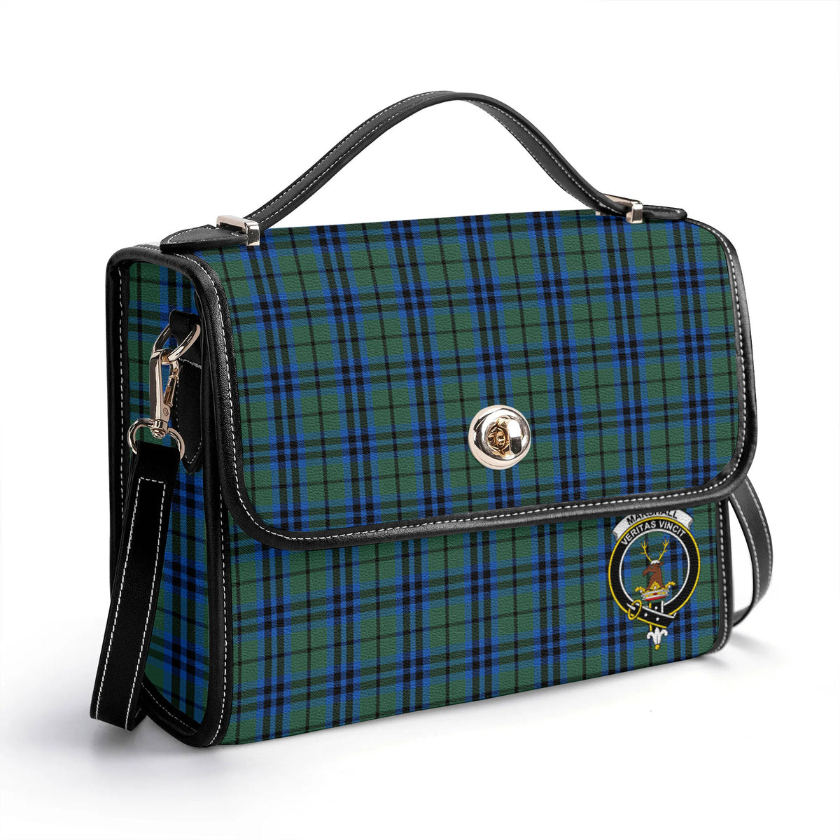 Marshall Tartan Crest Satchel Bag