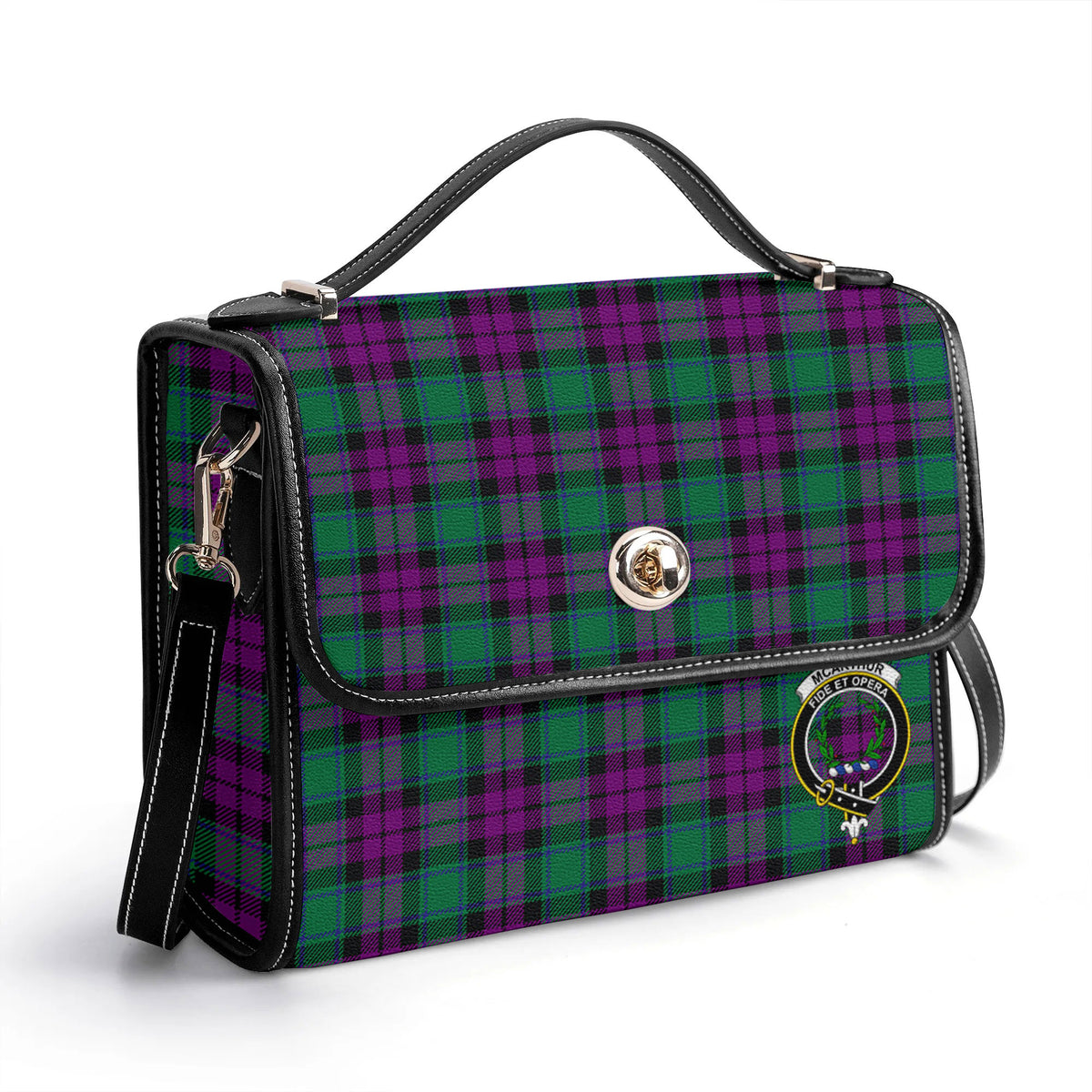 McArthur - Milton Tartan Crest Satchel Bag