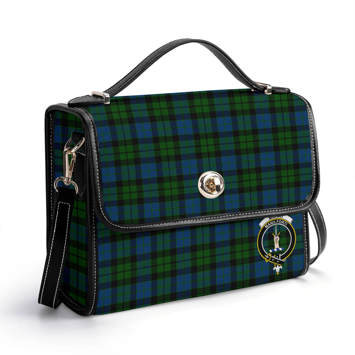 McKay Modern Tartan Crest Satchel Bag