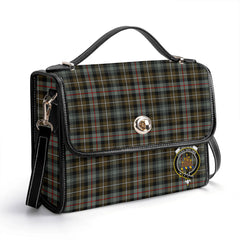 McKenzie Weathered Tartan Crest Satchel Bag