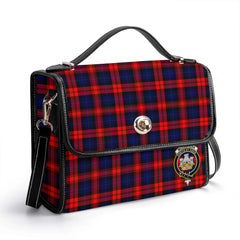 McLachlan Modern Tartan Crest Satchel Bag