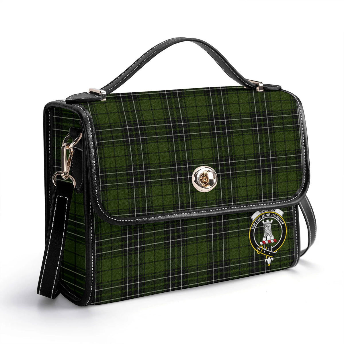McLean Hunting Tartan Crest Satchel Bag