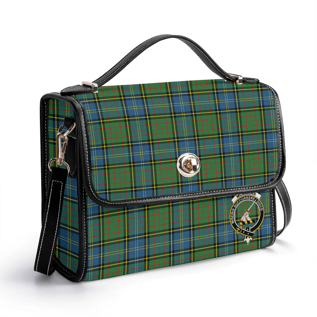 McMillan Hunting Ancient Tartan Crest Satchel Bag