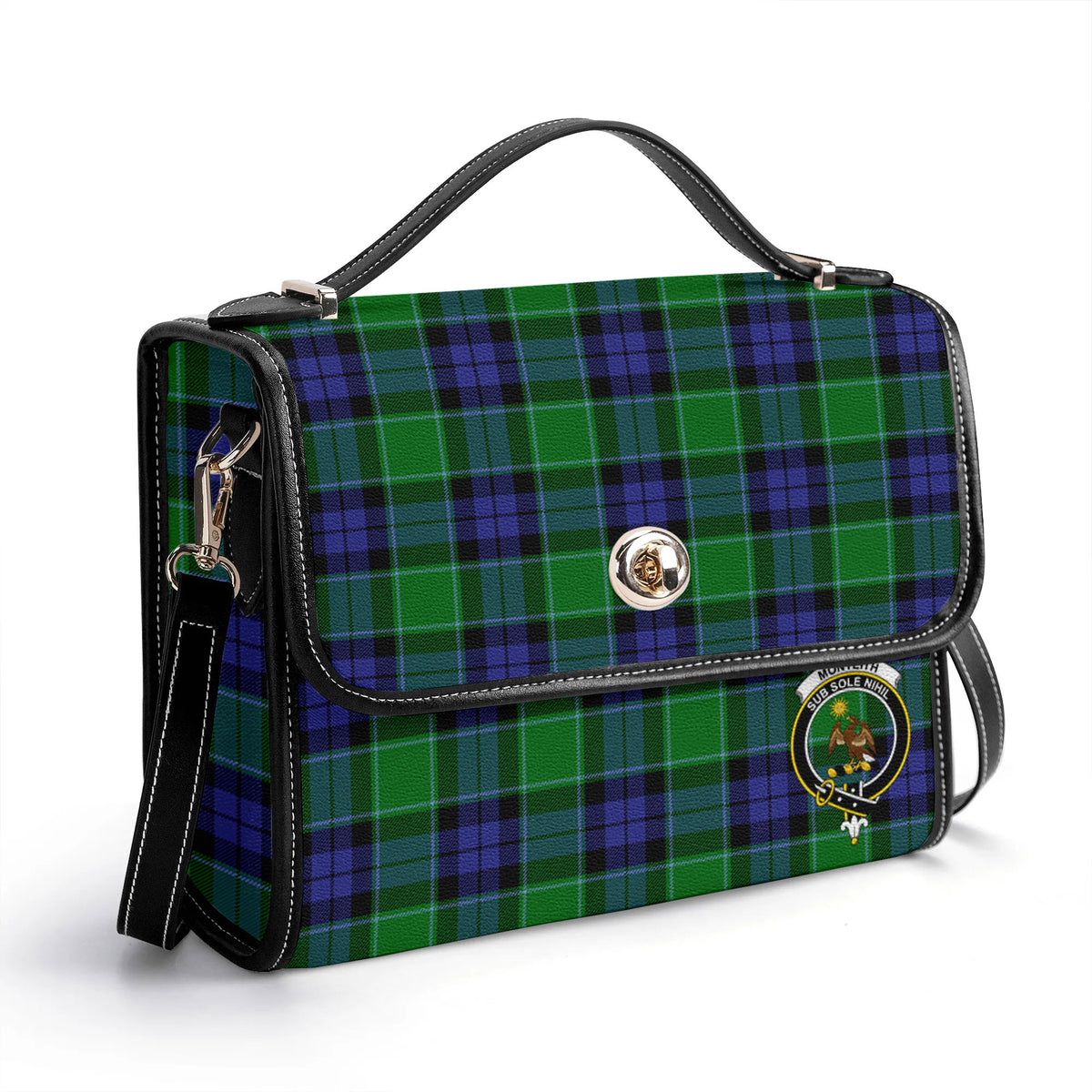 Monteith Tartan Crest Satchel Bag