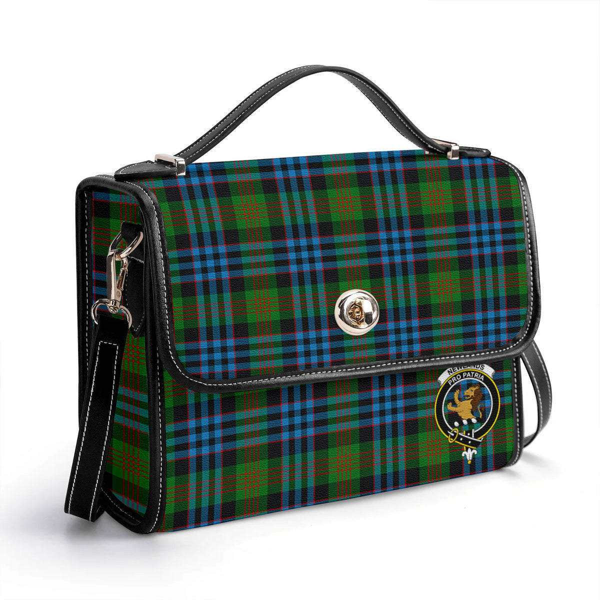 Newlands Tartan Crest Satchel Bag